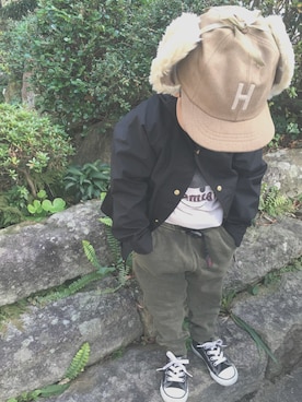 YAMORIさん（キッズ・100cm）の冬コーディネート