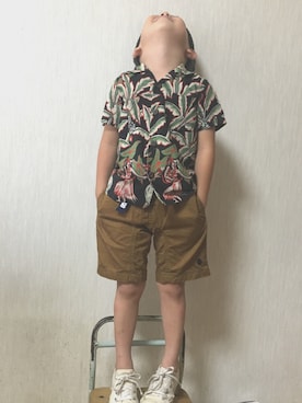 「OIL（オイル）のアイテム」を使った、YAMORIさん（キッズ・100cm）の夏コーディネート