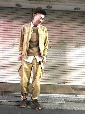 「DRIES VAN NOTEN（ドリスヴァンノッテン）のアイテム（ワンピース/ドレス）」を使った、テンチュー竹内健さん（メンズ・177cm）の冬コーディネート