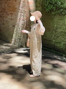 「Amiur（エミレ）のアイテム（帽子）」を使った、sayaさん（レディース・156cm）の夏コーディネート