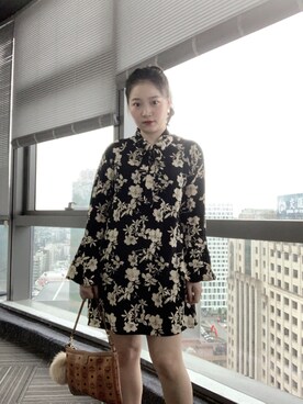 「M（エム）のアイテム（ワンピース/ドレス）」を使った、3點69さん（レディース・157cm）の夏コーディネート