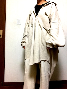 「エクリュ」｜「アイテム（その他アウター）」を使った、NENEさん（レディース・156cm）の春コーディネート