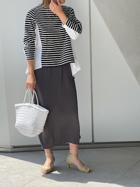 「WEB限定アイテム」｜nol satoさん（レディース・160cm）の春コーディネート