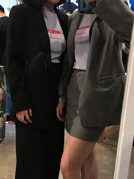 「MSCHF（ミスチーフ）のアイテム（トップス）」を使った、KIYOさん（レディース・153cm）の春コーディネート