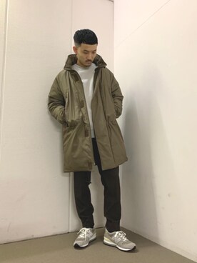 「WILD THINGS（ワイルドシングス）のアイテム（その他アウター）」を使った、Koki Iwaiさん（メンズ・173cm）の冬コーディネート