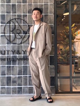 Koki Iwaiさん（メンズ・173cm）の春コーディネート