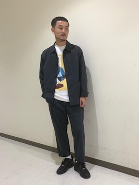 Koki Iwaiさん（メンズ・173cm）の秋コーディネート