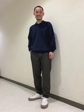 Koki Iwaiさん（メンズ・173cm）の冬コーディネート