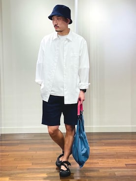 「softcream（ソフトクリーム）のアイテム」を使った、Koki Iwaiさん（メンズ・173cm）の春コーディネート