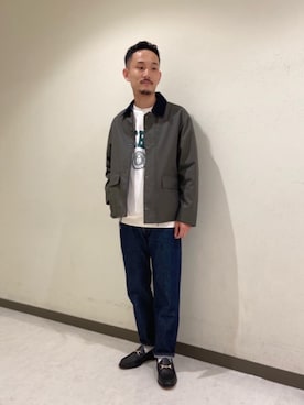 「RECOMMEND  ITEM STYLING」｜「アイテム（ステンカラーコート）」を使った、Koki Iwaiさん（メンズ・173cm）の秋コーディネート