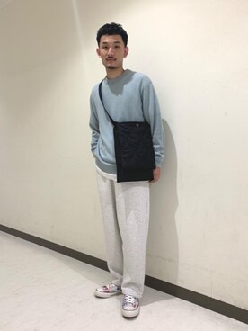 「RECOMMEND  ITEM STYLING」｜「アイテム（スウェットパンツ）」を使った、Koki Iwaiさん（メンズ・173cm）の秋コーディネート