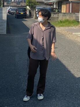 「AUGUSTE PRESENTATION（オーギュストプレゼンテーション）のアイテム」を使った、大貫 裕太さん（メンズ・163cm）の春コーディネート