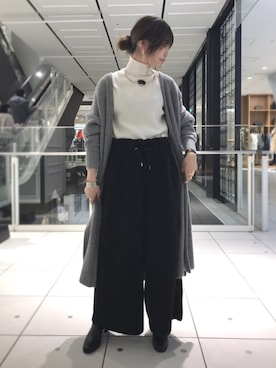 「シンプルおしゃれが好き」｜りりこさん（レディース・155cm）の秋コーディネート