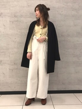 「Johnbull Private labo（ジョンブルプライベートラボ）のアイテム（その他アウター）」を使った、りりこさん（レディース・155cm）の冬コーディネート