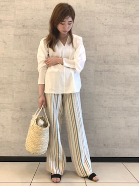 「UNKNOWN.（アンノウン）のアイテム」を使った、りりこさん（レディース・155cm）の春コーディネート