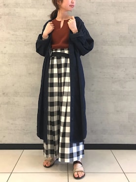 「Johnbull Private labo（ジョンブルプライベートラボ）のアイテム（ワンピース）」を使った、りりこさん（レディース・155cm）の春コーディネート