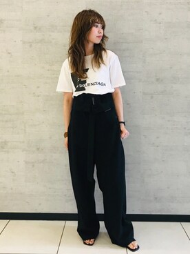 「ジョンブル　プライベート　ラボ(Johnbull Private labo)」｜「アイテム（アクセサリー）」を使った、りりこさん（レディース・155cm）の夏コーディネート