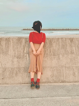 「ASBEE」｜はるまきさん（レディース・155cm）の秋コーディネート