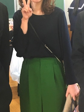 「卒業式コーデ」｜「アイテム（その他トップス）」を使った、みさきさん（レディース・165cm）の春コーディネート