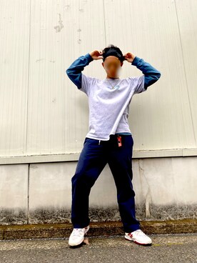 「ザノースフェイス」｜ベルさん（メンズ・171cm）の春コーディネート