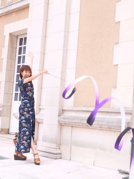 「マキシワンピ」｜Mebae🌱さん（レディース・165cm・20代）の秋コーディネート