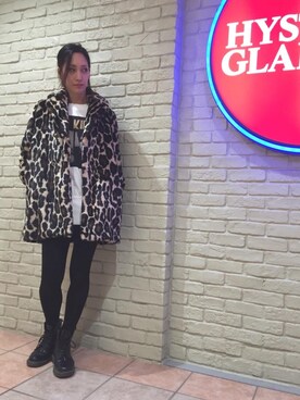 「hystericglamour」｜「アイテム（ムートンコート）」を使った、kanaさん（レディース・172cm）の秋コーディネート