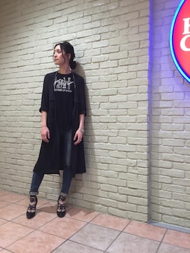 「スタッズ」｜「アイテム（レッグウェア）」を使った、kanaさん（レディース・172cm）の春コーディネート