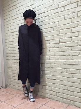 「hystericglamour」｜「アイテム（ハンチング/ベレー帽）」を使った、kanaさん（レディース・172cm）の春コーディネート