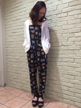 「hystericglamour」｜「アイテム（オールインワン・サロペット）」を使った、kanaさん（レディース・172cm）の夏コーディネート