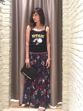 「ボタニカル」｜「アイテム（キャミソール）」を使った、kanaさん（レディース・172cm）の夏コーディネート