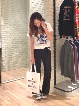 kanaさん（レディース・172cm）の夏コーディネート