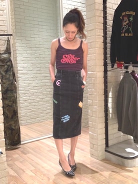 「ロック」｜kanaさん（レディース・172cm）の夏コーディネート