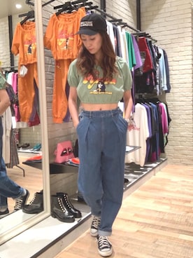 「70'sスタイル」｜kanaさん（レディース・172cm）の夏コーディネート