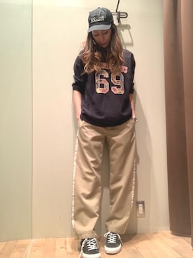 kanaさん（レディース・172cm）の春コーディネート