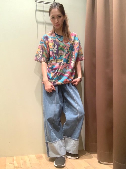 ヒステリックグラマー 半袖 Tシャツ MORE FUN柄 ワンピース 総柄 マルチカラー 01211NO02 FREE 10134843 10134843 HYSTERIC GLAMOUR（ヒステリックグラマー）の「MORE FUN柄