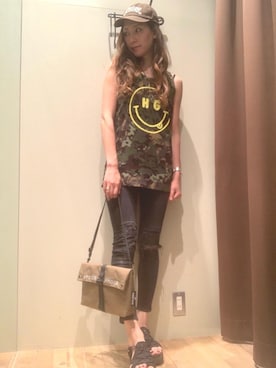 kanaさん（レディース・172cm）の夏コーディネート