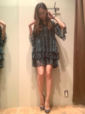 「ロックコーデ」｜「アイテム（ワンピース/ドレス）」を使った、kanaさん（レディース・172cm）の秋コーディネート