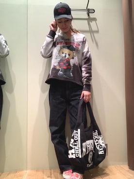 「でにむ」｜「アイテム（スリッポン）」を使った、kanaさん（レディース・172cm）の冬コーディネート
