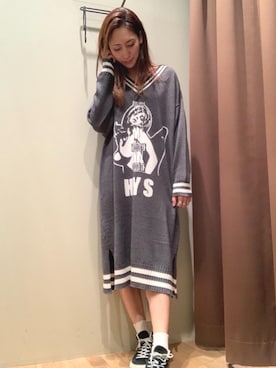 「ﾋﾞｯｸﾞｼﾙｴｯﾄ」｜kanaさん（レディース・172cm）の秋コーディネート