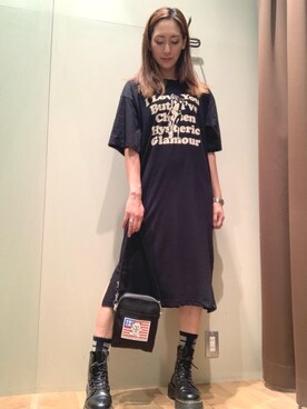 「らふこーで」｜「アイテム（ワンピース/ドレス）」を使った、kanaさん（レディース・172cm）の夏コーディネート