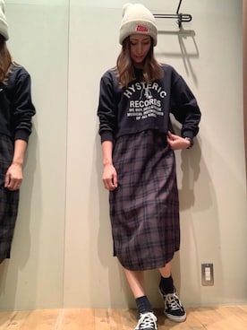 「らふこーで」｜「アイテム（ワンピース/ドレス）」を使った、kanaさん（レディース・172cm）の秋コーディネート