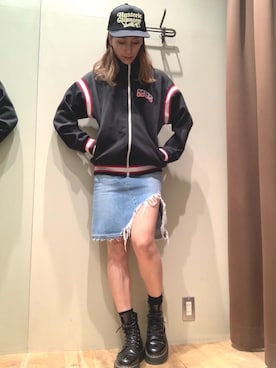 「らふこーで」｜「アイテム（その他アウター）」を使った、kanaさん（レディース・172cm）の秋コーディネート