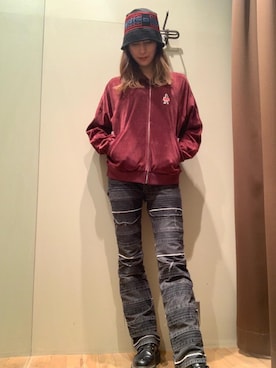 「でにむ」｜「アイテム（その他アウター）」を使った、kanaさん（レディース・172cm）の秋コーディネート
