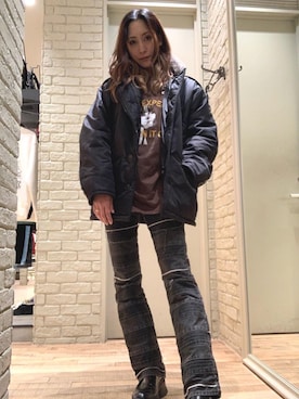 「でにむ」｜「アイテム（ワンピース/ドレス）」を使った、kanaさん（レディース・172cm）の秋コーディネート