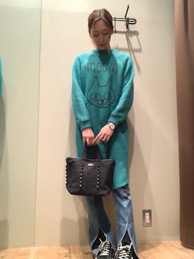 「でにむ」｜「アイテム（ワンピース/ドレス）」を使った、kanaさん（レディース・172cm）の冬コーディネート