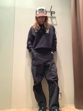 「らふこーで」｜「アイテム（キャップ）」を使った、kanaさん（レディース・172cm）の冬コーディネート