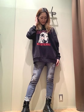 「らふこーで」｜「アイテム（スウェットパンツ）」を使った、kanaさん（レディース・172cm）の冬コーディネート