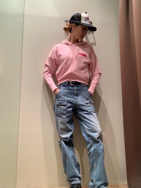 「でにむ」｜「アイテム（キャップ）」を使った、kanaさん（レディース・172cm）の春コーディネート