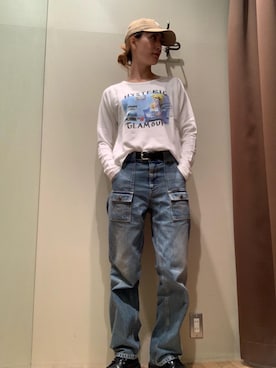 「でにむ」｜「アイテム（スウェット）」を使った、kanaさん（レディース・172cm）の春コーディネート