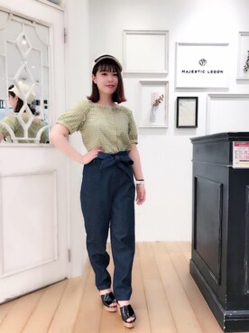 マジェスティックレゴンアミュプラザ小倉店スタッフさん(レディース・156cm)の春コーディネート